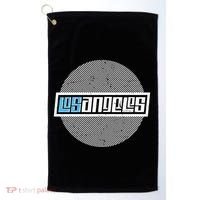 Futuristic Los Angeles Logo Golf Towel thumb 0