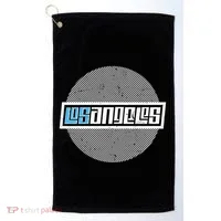 Futuristic Los Angeles Logo Golf Towel thumb 0