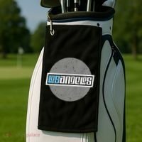 Futuristic Los Angeles Logo Golf Towel thumb 2