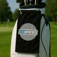 Futuristic Los Angeles Logo Golf Towel thumb 2