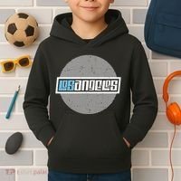 Futuristic Los Angeles Logo Kids Hoodie thumb 2