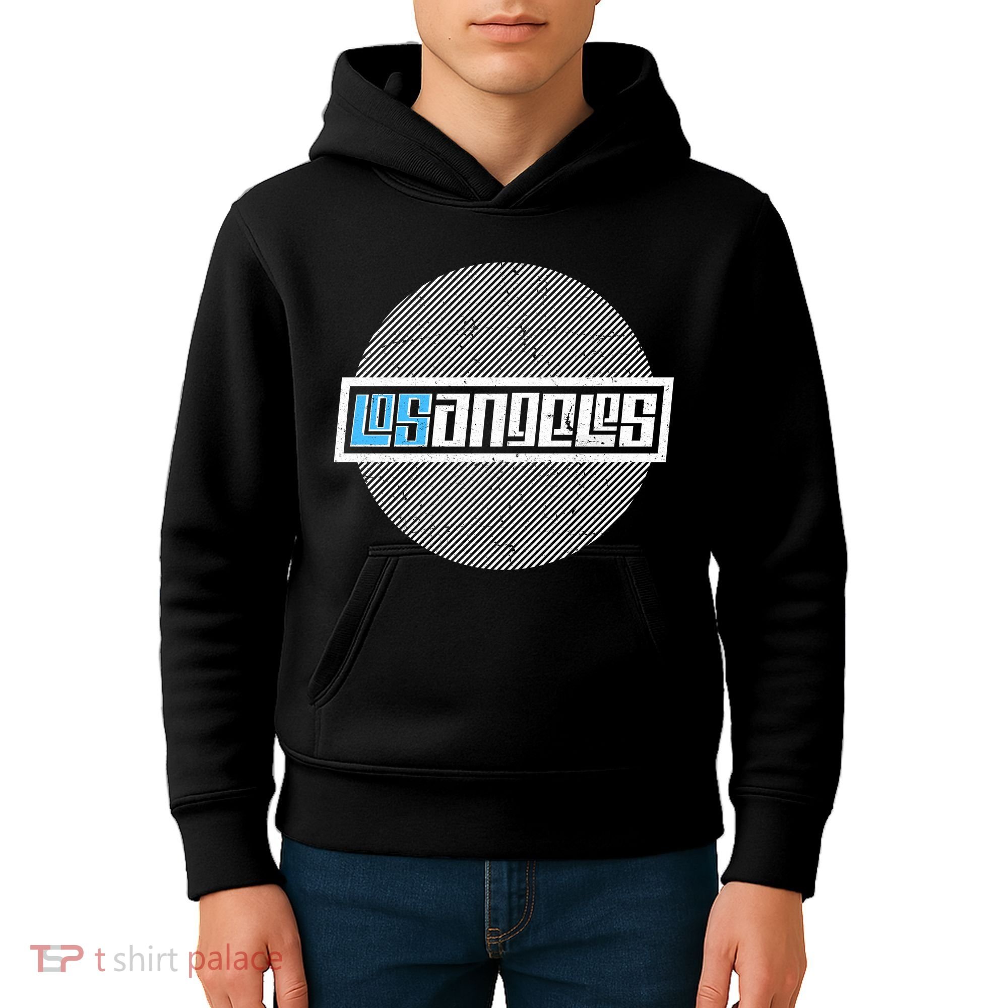 Futuristic Los Angeles Logo Kids Hoodie