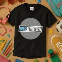 Futuristic Los Angeles Logo Kids T-Shirt thumb 3