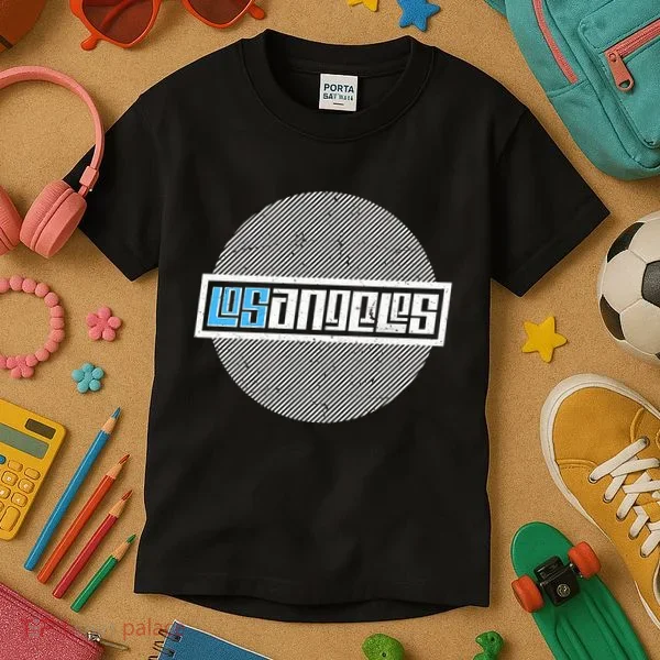 Futuristic Los Angeles Logo Kids T-Shirt