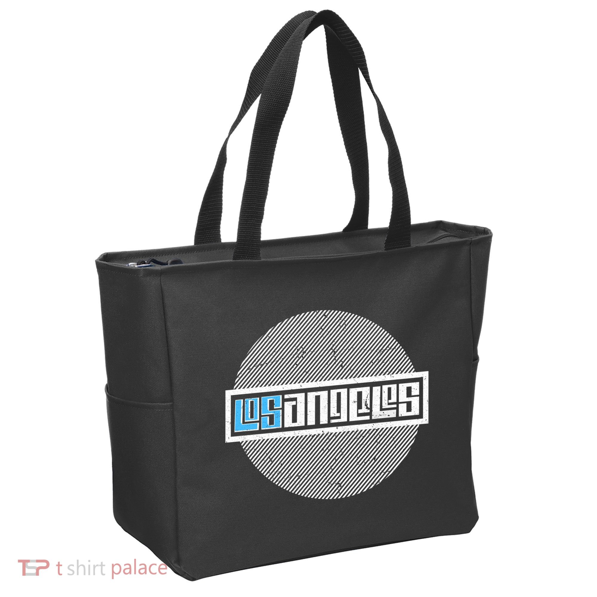 Futuristic Los Angeles Logo Tote Bag