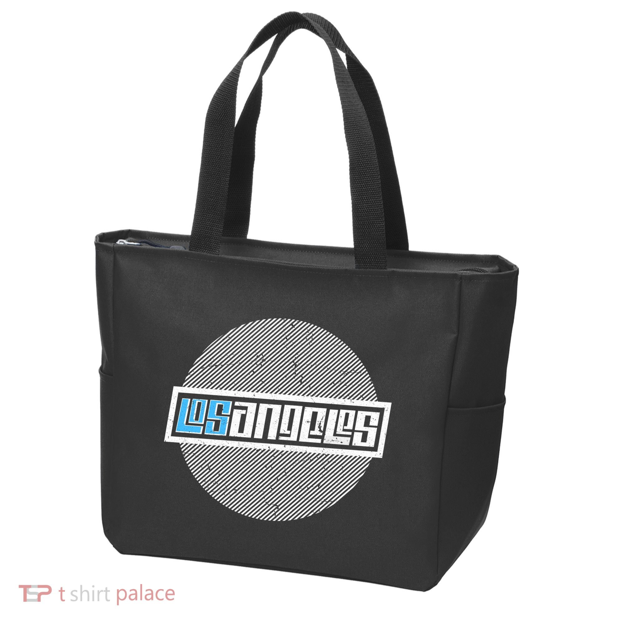 Futuristic Los Angeles Logo Tote Bag