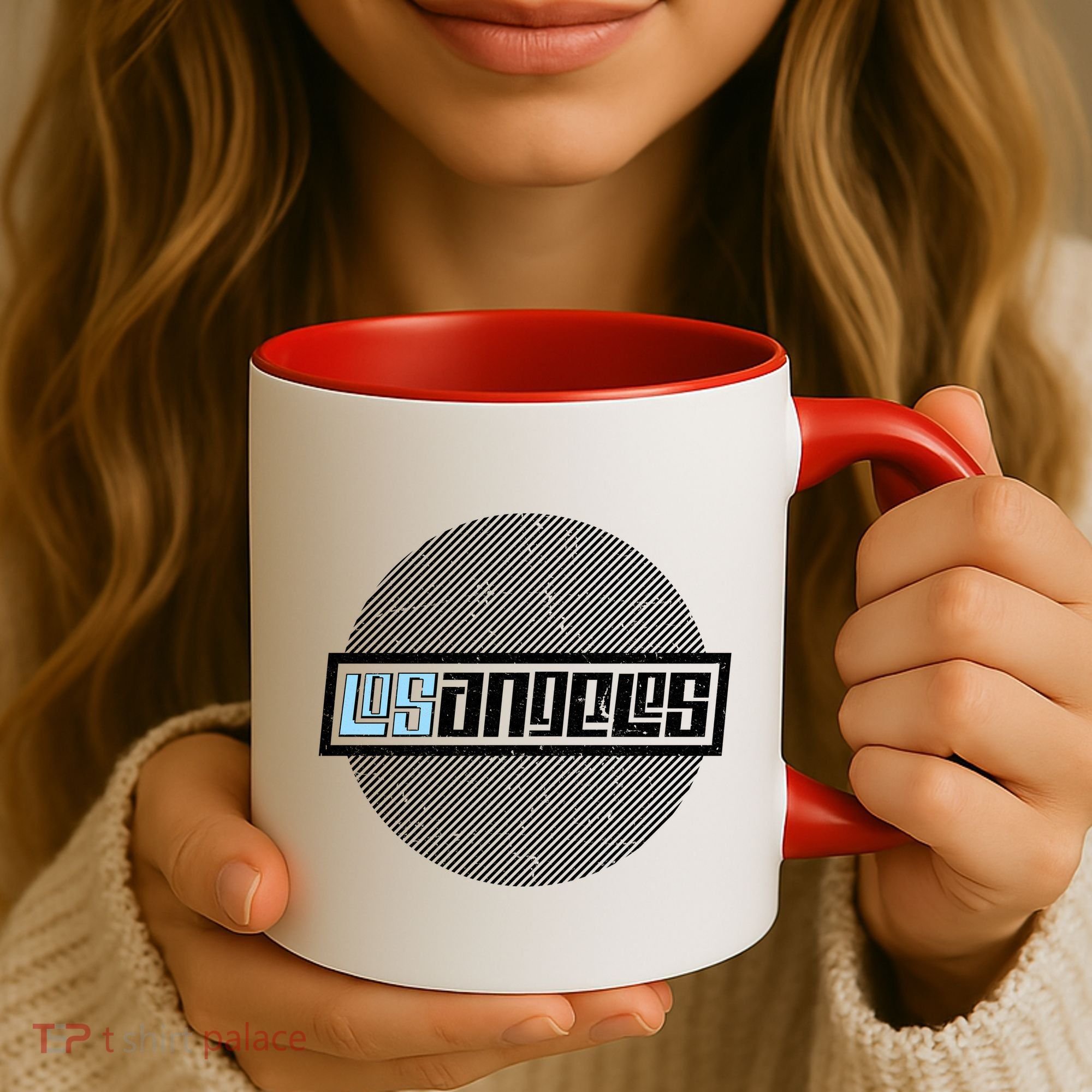 Futuristic Los Angeles Logo Coffee Mug