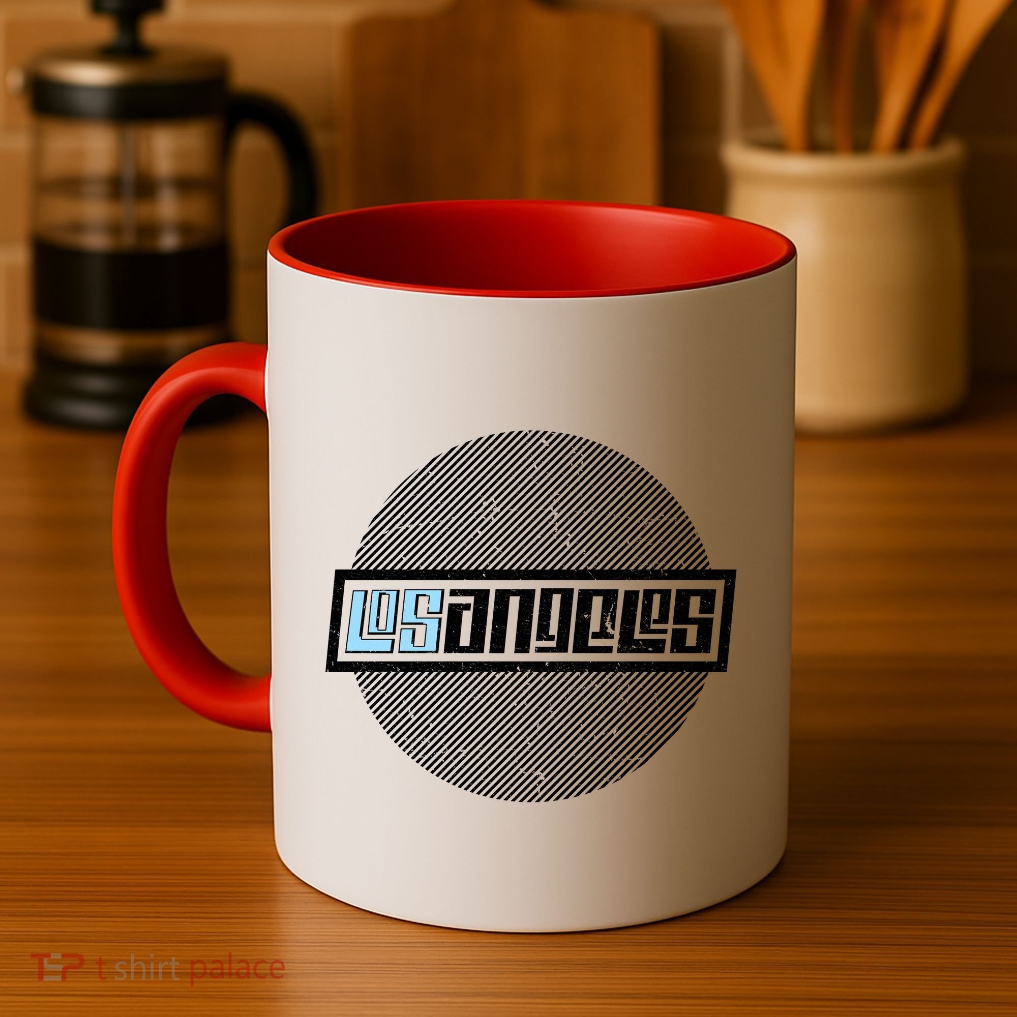 Futuristic Los Angeles Logo Coffee Mug
