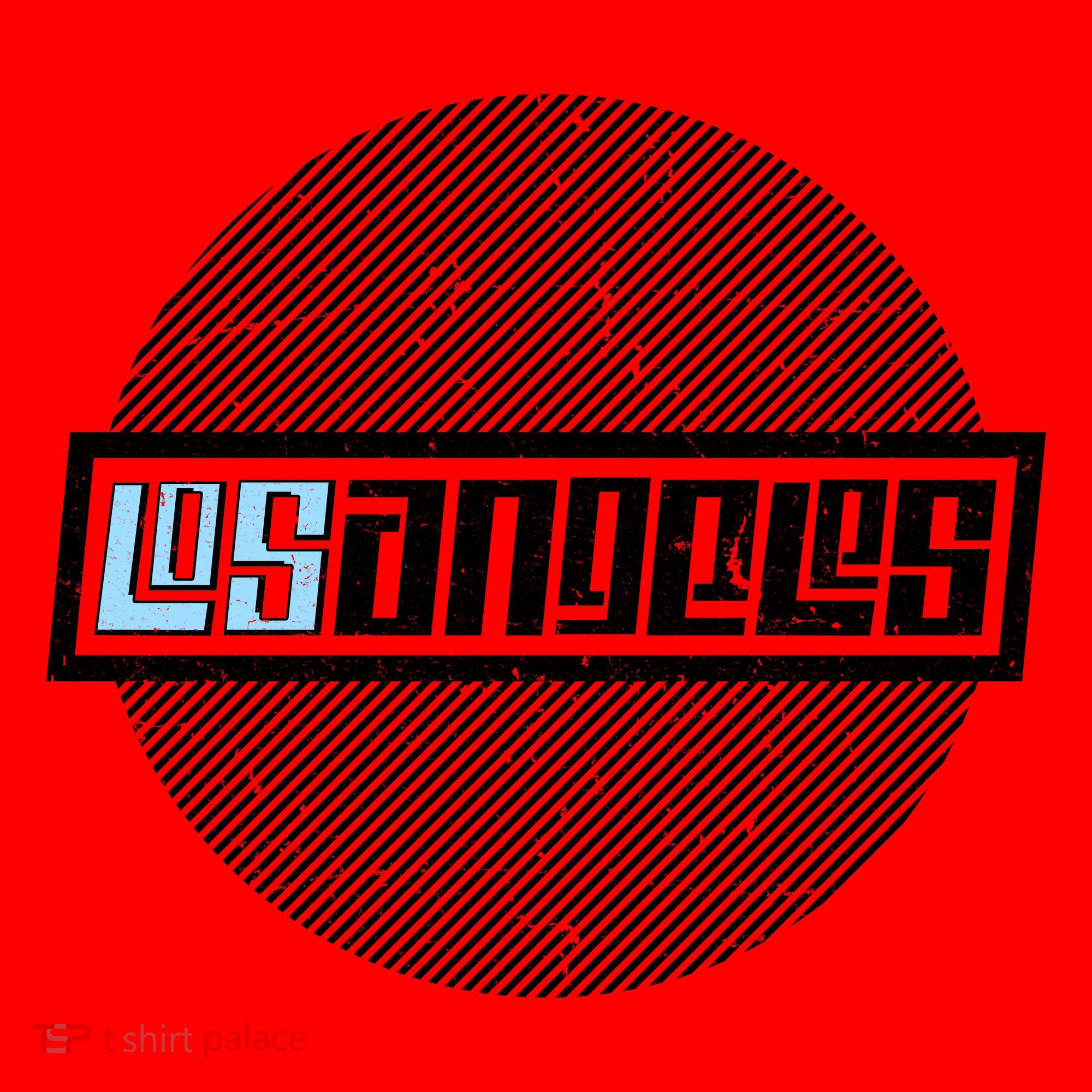 Futuristic Los Angeles Logo Santa Hat