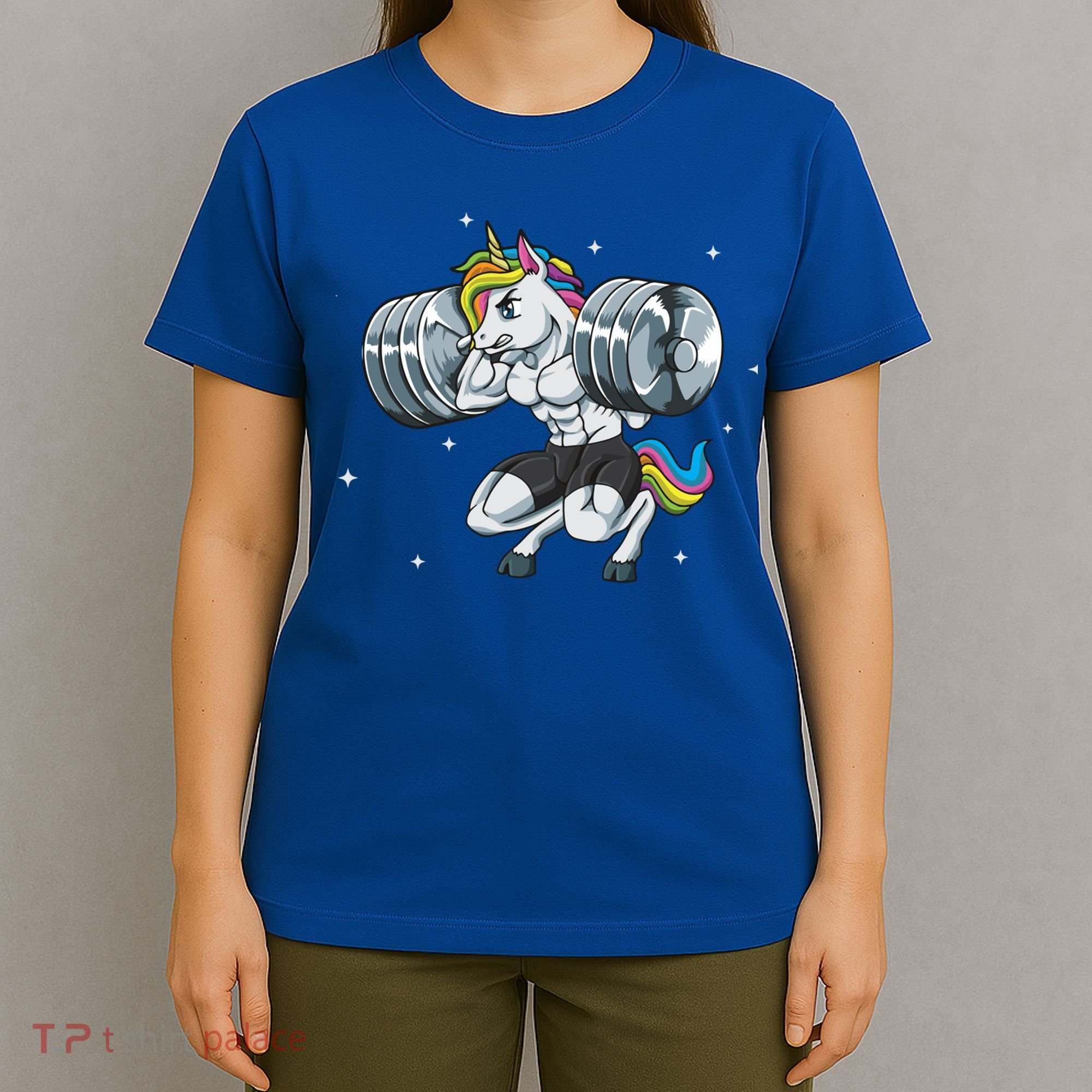 Funny Unicorn Weightlifting Deadlift Fitness Gym Squat Gift T-Shirt
