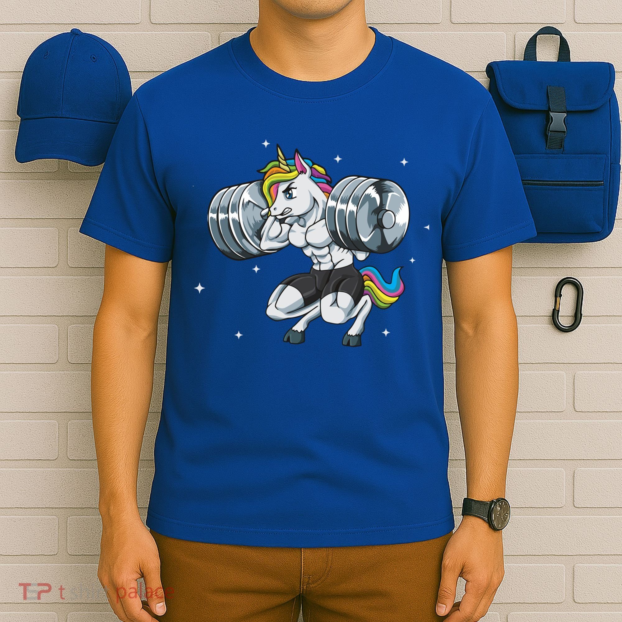 Funny Unicorn Weightlifting Deadlift Fitness Gym Squat Gift T-Shirt