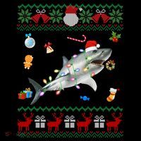 Funny Ugly Xmas Sweater Animals Lights Christmas Shark Meaningful Gift Coffee Mug thumb 5