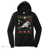 Funny Ugly Xmas Sweater Animals Lights Christmas Shark Meaningful Gift Women's Hoodie thumb 0