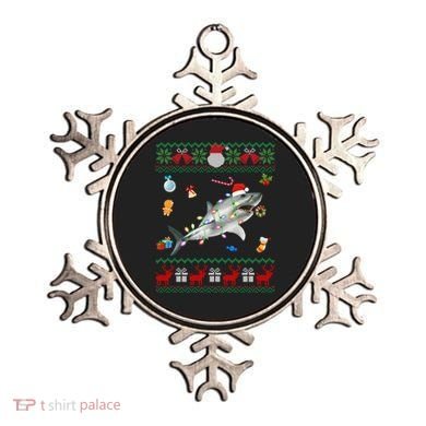 Funny Ugly Xmas Sweater Animals Lights Christmas Shark Meaningful Gift Ornament