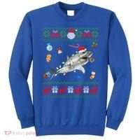 Funny Ugly Xmas Sweater Animals Lights Christmas Shark Meaningful Gift Sweatshirt thumb 0
