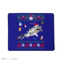 Funny Ugly Xmas Sweater Animals Lights Christmas Shark Meaningful Gift Mousepad thumb 0