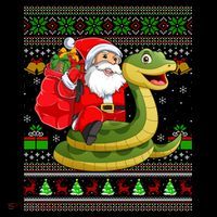 Funny Ugly Xmas Santa Riding Snake Christmas Gift Coffee Mug thumb 5