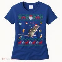 Funny Ugly Xmas Sweater Animals Lights Christmas Rat Funny Gift Women's T-Shirt thumb 0