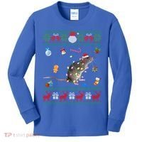 Funny Ugly Xmas Sweater Animals Lights Christmas Rat Funny Gift Kids Long Sleeve Shirt thumb 0