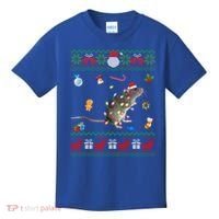 Funny Ugly Xmas Sweater Animals Lights Christmas Rat Funny Gift Kids T-Shirt thumb 0