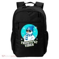 Frosty Vibes 67 Snowman Six Seven Meme Funny Backpack thumb 0