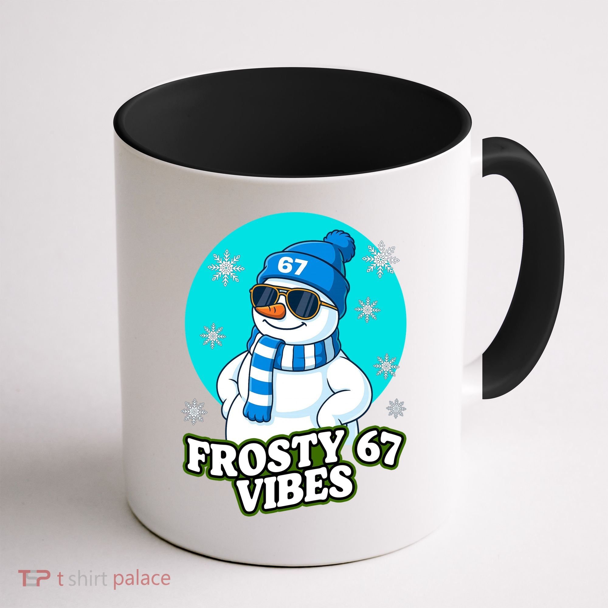 Frosty Vibes 67 Snowman Six Seven Meme Funny Coffee Mug