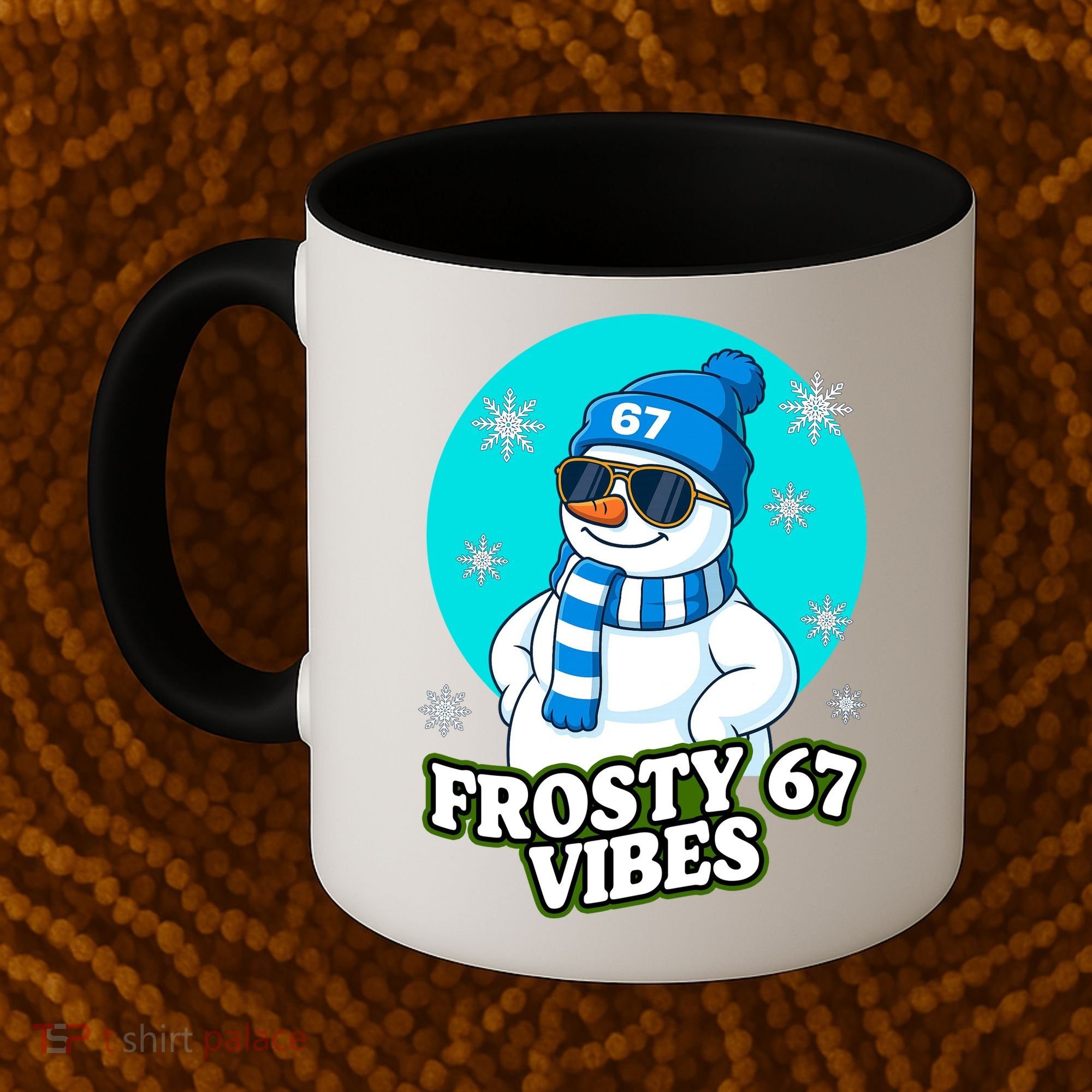 Frosty Vibes 67 Snowman Six Seven Meme Funny Coffee Mug