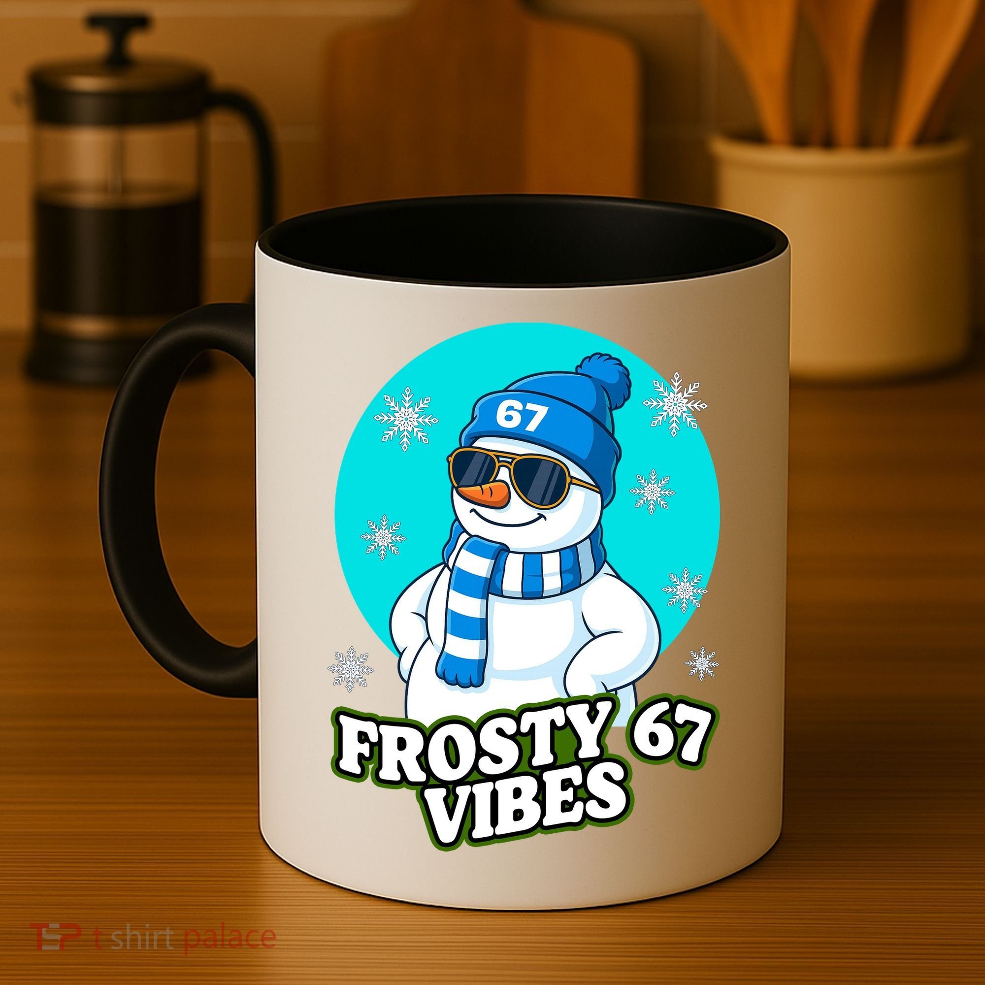 Frosty Vibes 67 Snowman Six Seven Meme Funny Coffee Mug