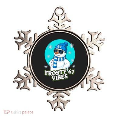 Frosty Vibes 67 Snowman Six Seven Meme Funny Ornament