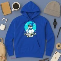 Frosty Vibes 67 Snowman Six Seven Meme Funny Hoodie thumb 3
