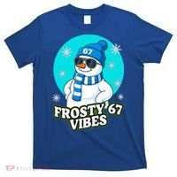 Frosty Vibes 67 Snowman Six Seven Meme Funny T-Shirt thumb 0