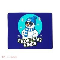 Frosty Vibes 67 Snowman Six Seven Meme Funny Mousepad thumb 0