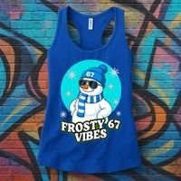 Frosty Vibes 67 Snowman Six Seven Meme Funny Women's Tank Top thumb 3