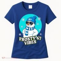 Frosty Vibes 67 Snowman Six Seven Meme Funny Women's T-Shirt thumb 0