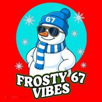 Frosty Vibes 67 Snowman Six Seven Meme Funny Santa Hat thumb 1