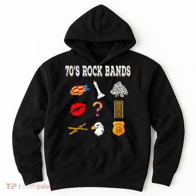 Funny Vintage 70S Rock Band Hoodie