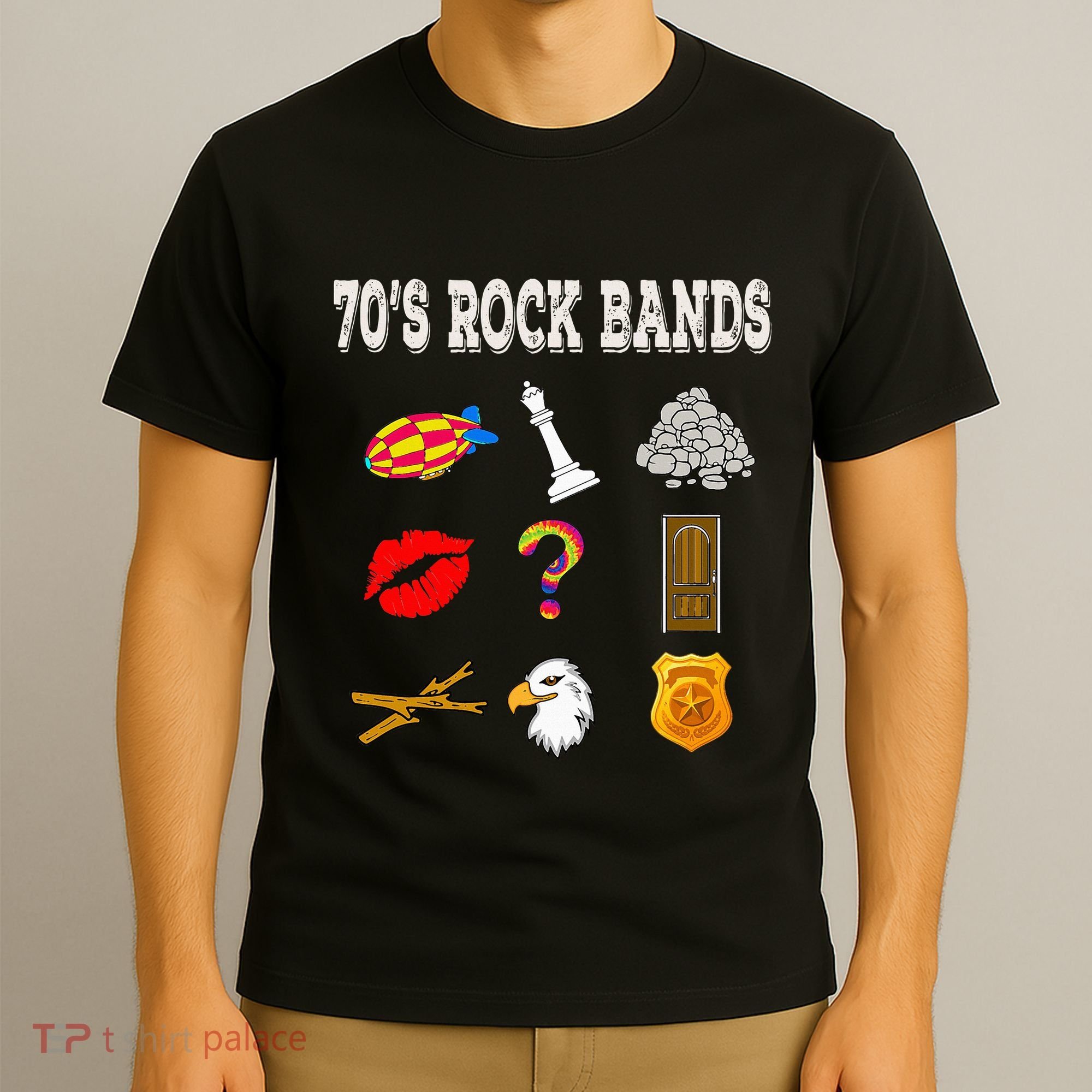 Funny Vintage 70S Rock Band T-Shirt