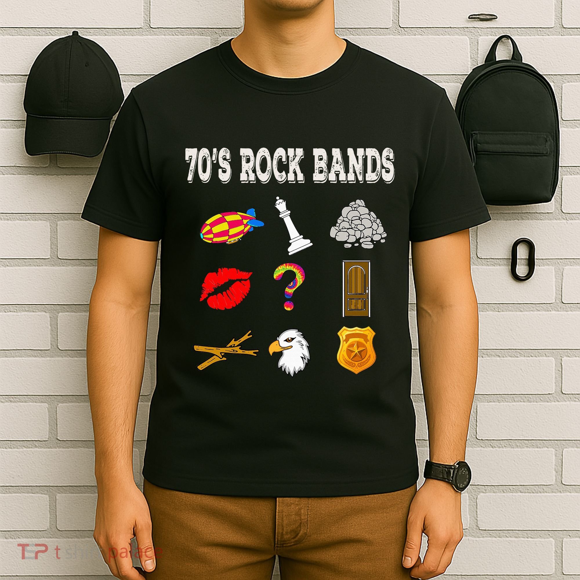 Funny Vintage 70S Rock Band T-Shirt