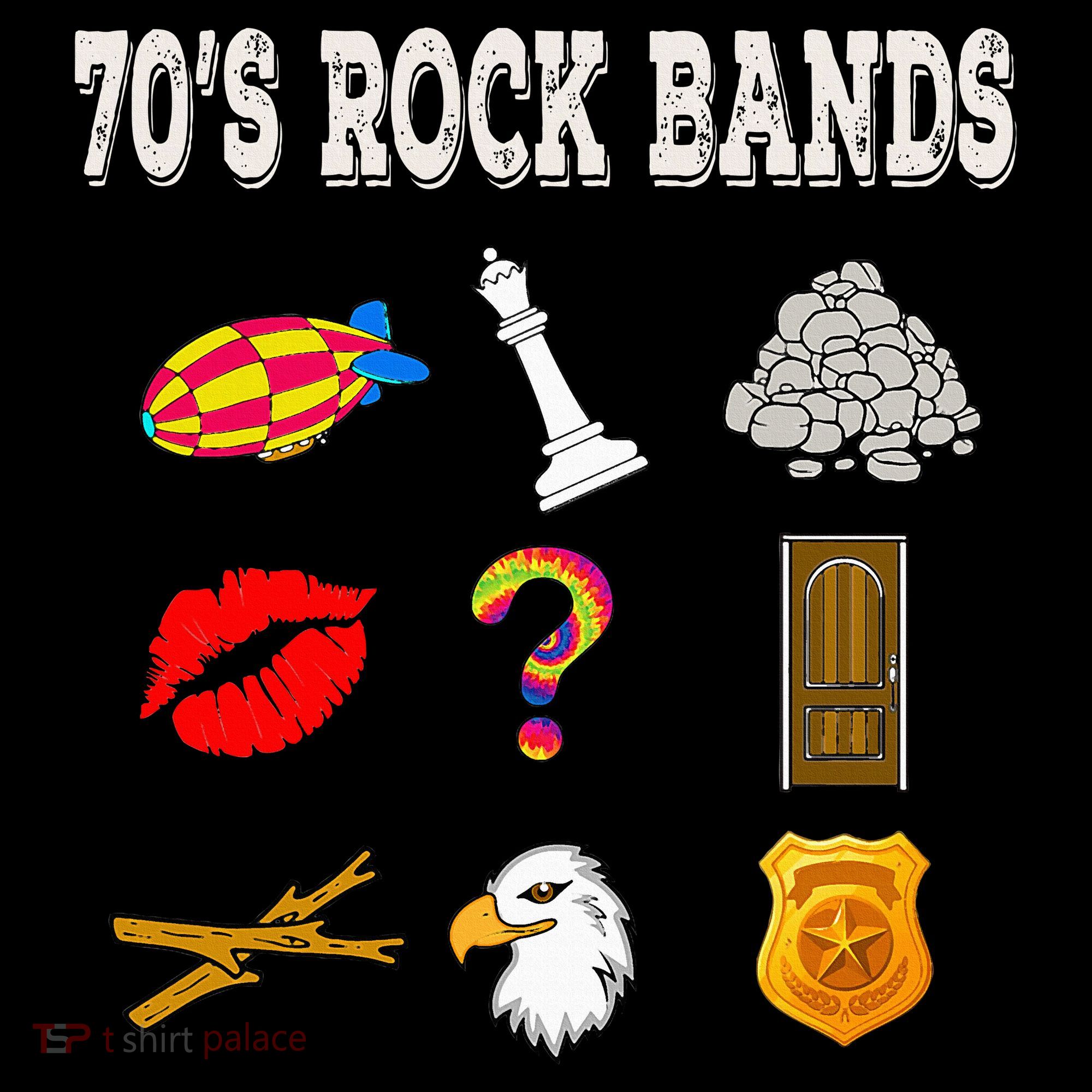 Funny Vintage 70S Rock Band T-Shirt
