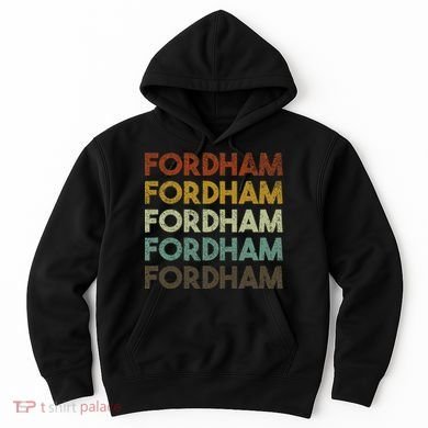 Fordham Vintage 80s Retro Style Hoodie