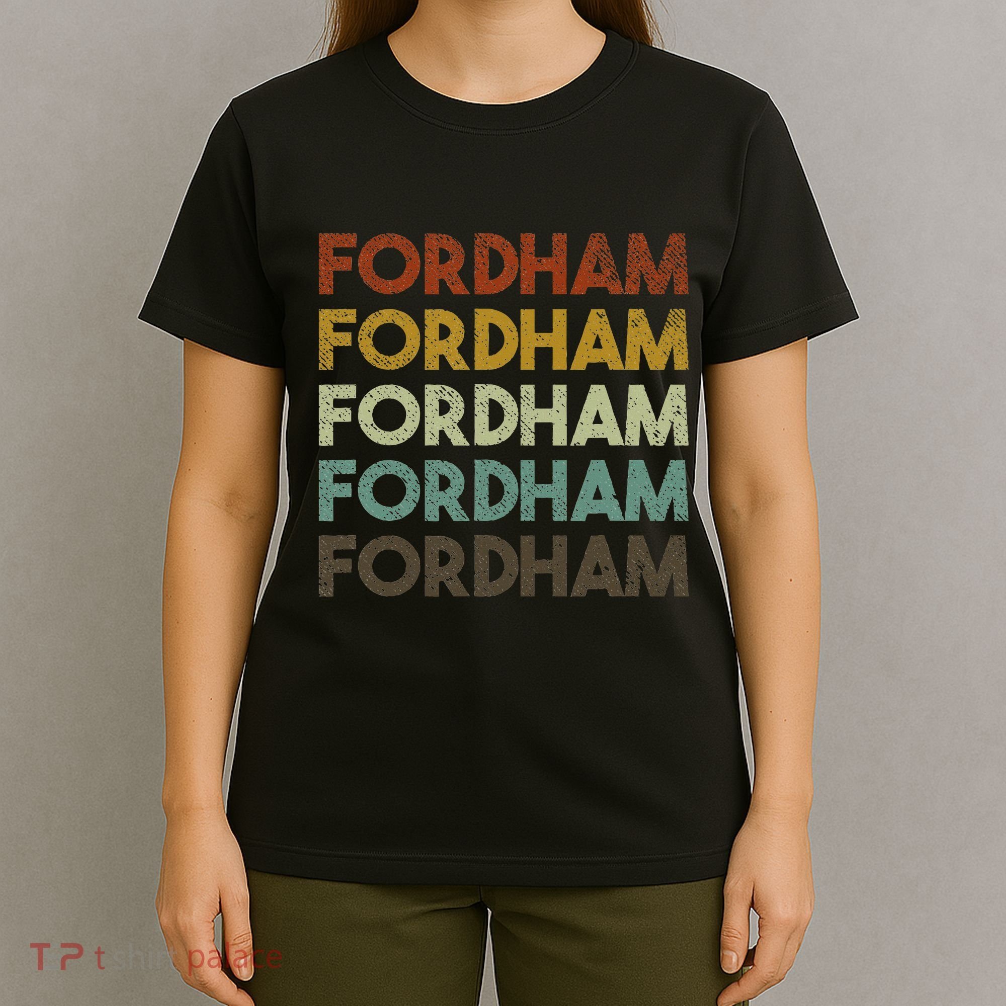 Fordham Vintage 80s Retro Style T-Shirt