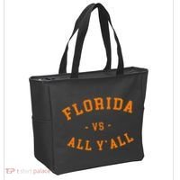 Florida Vs All YAll Represent The Gator State Tote Bag thumb 2