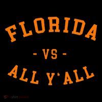 Florida Vs All YAll Represent The Gator State Ornament thumb 1