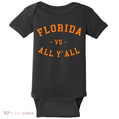 Florida Vs All YAll Represent The Gator State Baby Bodysuit