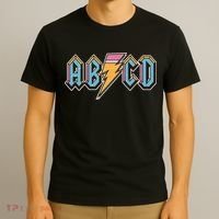 Funny Vintage ABCD Rock Logo T-Shirt thumb 3