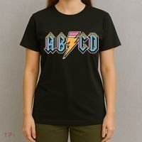 Funny Vintage ABCD Rock Logo T-Shirt thumb 4