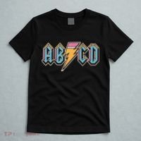 Funny Vintage ABCD Rock Logo T-Shirt thumb 5