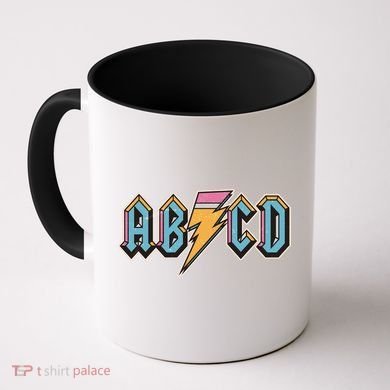 Funny Vintage ABCD Rock Logo Coffee Mug