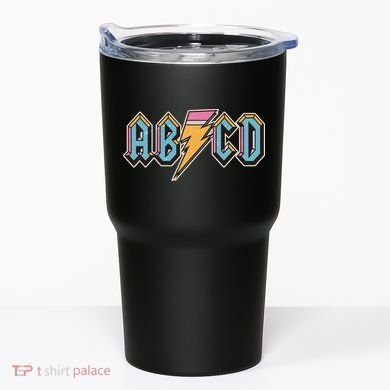 Funny Vintage ABCD Rock Logo Tumbler