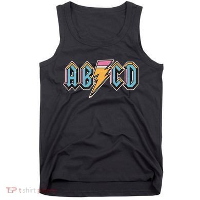 Funny Vintage ABCD Rock Logo Tank Top